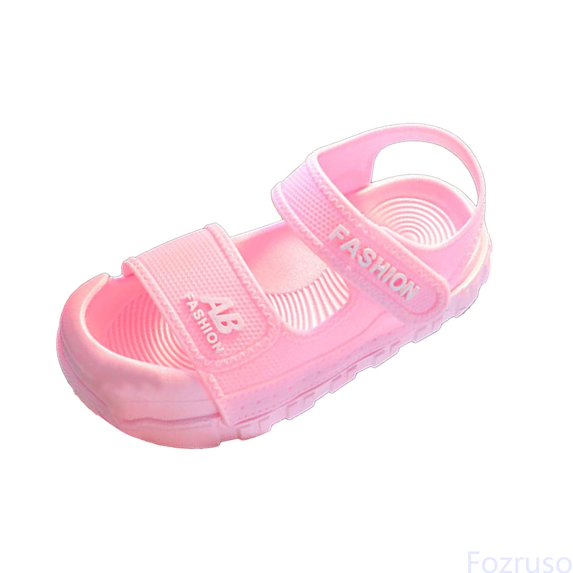 Fozruso Girls Sandals For Toddlers And Kids Breathable Lightweight Comfortable Everyday Casual Outdoor Play School Summer Footwear,Sizes 8 Little Kid 2-2.5 Years(Red)