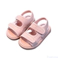 thumbnail image 1 of Fozruso Girls Sandals For Toddlers And Kids Comfortable Casual Party Footwear Soft Breathable Everyday Walking Shoes For 1 6 Year Old Girls,Sizes 7.5 Little Kid 2-2.5 Years(Pink), 1 of 7