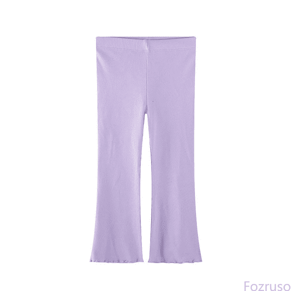 Fozruso Girls School Uniform Pants Bottom Pants Summer Thin Ice Silk Pants Style Little Girl Casual Pants Versatile Western Style Pants Sizes 2-3 Years