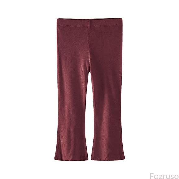 Fozruso Girls School Uniform Pants Bottom Pants Summer Thin Ice Silk Pants Style Little Girl Casual Pants Versatile Western Style Pants Sizes 2-3 Years