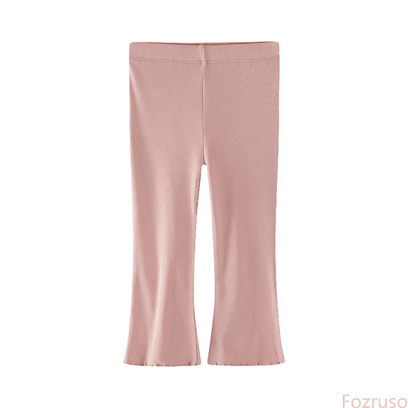 Fozruso Girls School Uniform Pants Bottom Pants Summer Thin Ice Silk Pants Style Little Girl Casual Pants Versatile Western Style Pants Sizes 3-4 Years