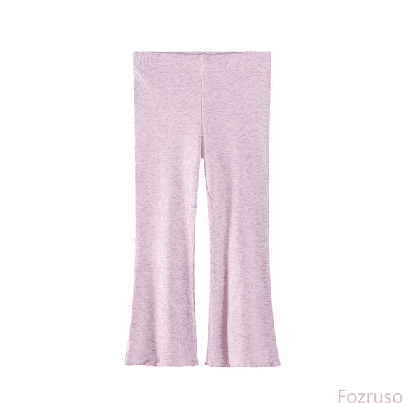 Fozruso Girls School Uniform Pants Bottom Pants Summer Thin Ice Silk Pants Style Little Girl Casual Pants Versatile Western Style Pants Sizes 3-4 Years