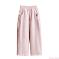 thumbnail image 1 of Fozruso Girls School Uniform Pants Girls Casual Winter Pants Pure Color Slim Fit Wide Leg Trousers Loose Fit Outerwear Sporty Bottoms For Big Kids And Toddlers Sizes 7-8 Years, 1 of 6