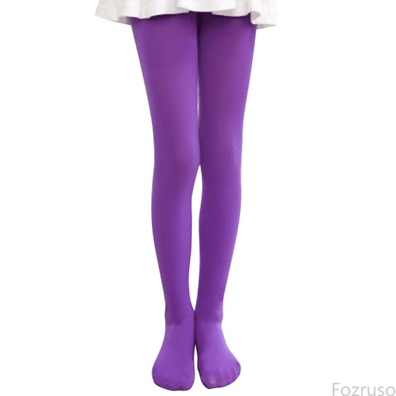 Fozruso Girls School Uniform Pants Toddler Kids Toddler Girls Cotton Leggings Pantihose Stretchy Basic Full Length Ballet Dance Pants Pantyhose For Spring Summer Stocking Sizes 6-8 Years