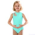 thumbnail image 1 of Fozruso Girls Sleeveless Strappy Dance Romper Gymnastics Leotard With Mesh Cutout Design For Summer Performance Practice Summer Girls Jumpsuits Sizes 2-3 Years, 1 of 6
