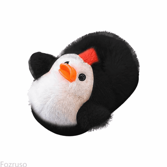 Fozruso Girls Slippers Cozy Indoor Winter Shoes With Sole For Toddler And Kids Soft Warm Lined Footwear Non Bottom Cute Animal Design Daily Wear,Warm Slippers Sizes 6.5 Toddler(12-18 Months)