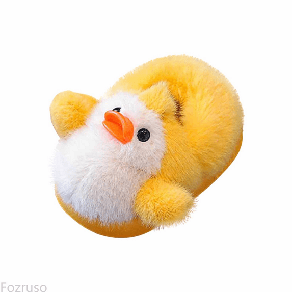 Fozruso Girls Slippers Cozy Indoor Winter Shoes With Sole For Toddler And Kids Soft Warm Lined Footwear Non Bottom Cute Animal Design Daily Wear,Warm Slippers Sizes 6 Big Kid(12-12.5 Years)