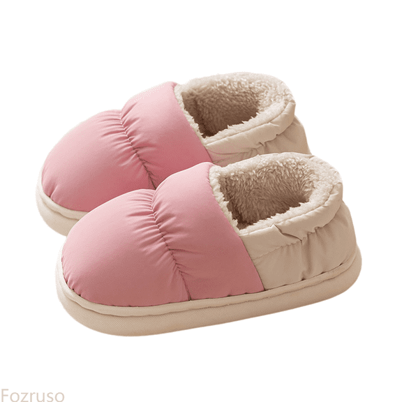 Fozruso Girls Slippers For Kids Cozy Winter Indoor Shoes Soft Sole Toddler Slip On Comfortable Home Footwear,Winter Slippers Sizes 11 Little Kid(4.5-5 Years)