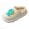 thumbnail image 1 of Fozruso Girls Slippers Warm Winter Shoes Soft Sole Cute Cartoon Indoor Outdoor Clogs For Toddler Kids,Winter Slippers Sizes 11 Little Kid(4.5-5 Years), 1 of 6