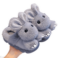 thumbnail image 1 of Fozruso Girls Slippers Winter Warm Fleece Lined Shoes With Sole For Indoor Comfort,Kids Plush Slip On Slippers Sizes 9 Little Kid(3-3.5 Years), 1 of 4