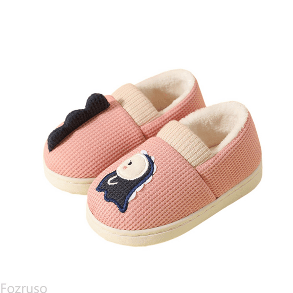 Fozruso Girls Slippers Winter Warm Fuzzy Shoes Indoor Outdoor Kids Dinosaur Design Cozy Comfortable Toddler Slippers For Girls And Boys,Girls Slippers Sizes 12 Little Kid(5.5-6 Years)