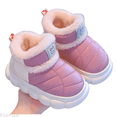 thumbnail image 1 of Fozruso Girls Slippers Winter Warm Shoes For Kids Cozy Indoor Outdoor Soft Lined Kids Booties With Heel Cover,Soft Plush Slippers Sizes 3 Big Kid(11.5-12 Years), 1 of 4
