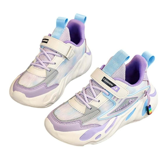 Fozruso Girls Sneakers For Kids Casual Comfortable Lightweight Breathable Running Shoes Fashionable Non Slip Everyday Wear Toddler Athletic Footwear Running Sneakers,Sizes 11.5(29)