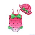 thumbnail image 1 of Fozruso Girls Sun Swimwear Long Sleeve Rash Guard With Hat For Baby Toddler Summer Beach Pool One-Piece Swimwear Sizes 3-6 Months, 1 of 4
