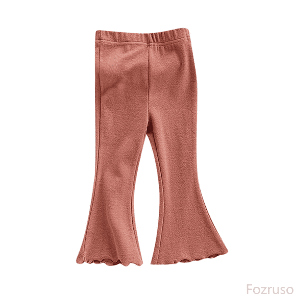 Fozruso Girls Sweatpants Girls Leggings Yoga Pants For Girls Cute Pants Kids Soft Full Length Comfy Leggings Pants Sizes 12-18 Months