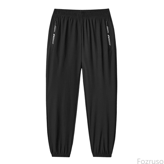 Fozruso Girls Sweatpants Lightweight Pants With Zipper Pockets Sports Trousers Comfortable Breathable Outdoor Wear Sizes 9-10 Years