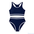thumbnail image 1 of Fozruso Girls Swimsuit – Lace Up Beach Swimwear | UPF 50+ Sun Adjustable Straps For Pool Ocean & Summer Vacation 2 Piece Swimwear Sets Sizes 8-9 Years, 1 of 5