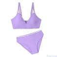 thumbnail image 1 of Fozruso Girls Swimsuits V Neck Double Strap Design Cute Girls Bikini Swim Two Piece With Chest Pad 2 Piece Bathing Suit Sizes 9-10 Years, 1 of 6