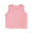thumbnail image 1 of Fozruso Girls Tank Tops Kids Athletic Tank Ribbed Knit High Neck Crop Tops For Gym Yoga Casual Tee,Sizes 14-15 Years Pink, 1 of 7