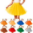 thumbnail image 1 of Fozruso Girls Tutu Skirt Girls Tutu Skirt With Elastic Waistband Layered Dance Skirt For Kids Party Performance And Play(Red), 1 of 6