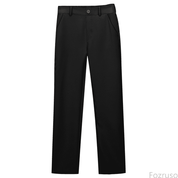 Fozruso Girls Uniform Wide Leg Pants Girls And Boys Pants Kids Dress Pants High Stretchy With Pockets Size 5 16 Years Sizes 14-15 Years