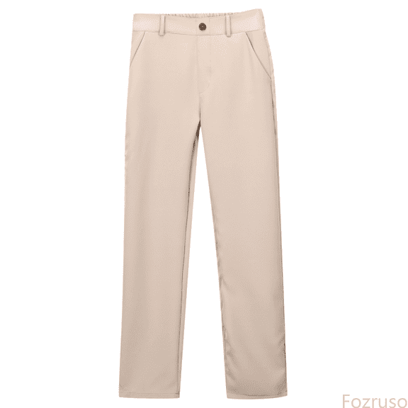 Fozruso Girls Uniform Wide Leg Pants Girls And Boys Pants Kids Dress Pants High Stretchy With Pockets Size 5 16 Years Sizes 14-15 Years