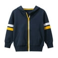 thumbnail image 1 of Fozruso Hooded Lightweight Jacket 2-3 Years,Boys Girls Hooded Jacket Kids Lightweight Zipper Pullover Windbreaker Outerwear Casual Spring Autumn Coat Blue, 1 of 4