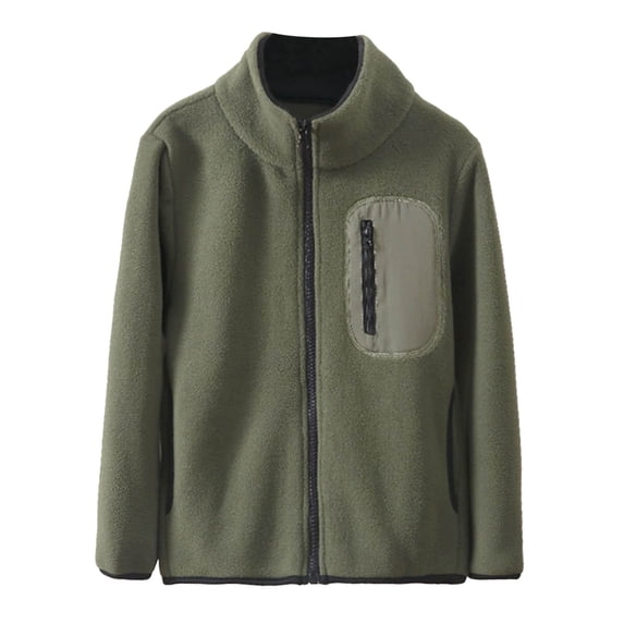 Fozruso Jacket Warm Outwear 12-13 Years,Boys Winter Coats And Jackets Lightweight Outwear For Kids Windbreaker Layering Warm And Comfortable For Daily Wear And Leisure Activities Green