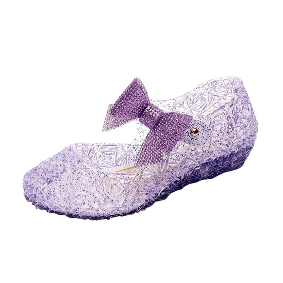 Fozruso Jelly Shoes For Girls Birthday Sandals For Girls Toddler Glitter Sandals Dress Sandals Sizes 12 Little Kid()