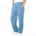 thumbnail image 1 of Fozruso Kid Boys Loose Fit Wide Leg Sweatpants With Waistband And Drawstring For Casual Wide Leg Sweatpants Sizes 15-16 Years(Blue), 1 of 7
