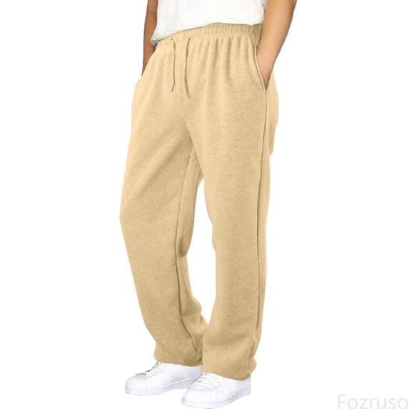 Fozruso Kid Boys Loose Fit Wide Leg Sweatpants With Waistband And Drawstring For Casual Wide Leg Sweatpants Sizes 15-16 Years(Yellow)