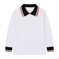 thumbnail image 1 of Fozruso Kids Boys Girls Long Sleeve School Uniform Shirt Button Closure Collared Shirt Classic Casual Sizes 3-4 Years, 1 of 3