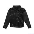 thumbnail image 1 of Fozruso Kids Boys Sparkly Sequins Dance Long Sleeve Button Down Shirts For Dance Performance School School Casual Sizes 3-4 Years, 1 of 6