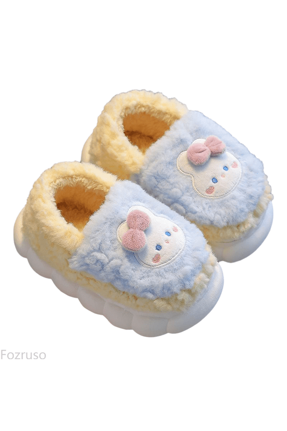 Kids Cartoon Slippers Girls Boys Memory Foam Comfy Home Slippers Warm Shoes,Warm Slippers Sizes 9 Little Kid(2.5-3 Years)