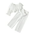 Fozruso Kids Toddler Baby Girl Spring Autumn Outfits Long Ruffle Sleeve