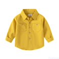 thumbnail image 1 of Fozruso Kids Toddler Boys Long Sleeve Cotton Shirts with Pockets Regular Fit Shirts Sizes 5-6 Years, 1 of 5