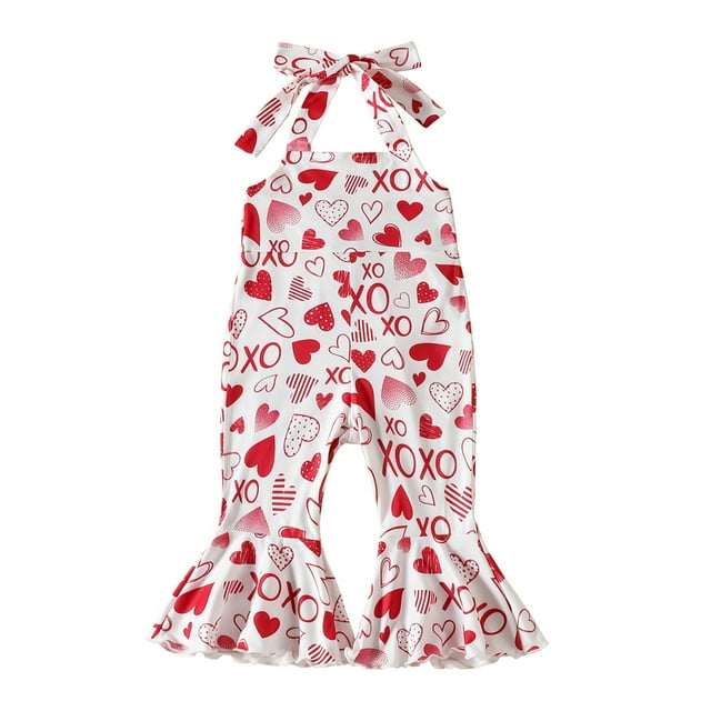 Fozruso Kids Toddler Baby Girls Sleeveless Cartoon Print Romper