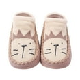 thumbnail image 1 of Fozruso Korean Version Low Top Toddler Shoes And Socks Children's Baby Floor Boat Socks Slipper Hole Bow Leather Socks Slipper Sizes 4 Toddler(Multicolor), 1 of 3