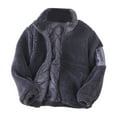 thumbnail image 1 of Fozruso Lightweight Jacket for Girls 12-13 Years,Girls Fleece Jacket Warm Winter Coat Soft Outerwear Thickened Kids Padded Jacket For Toddler To Teen Gray, 1 of 6