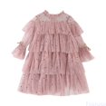 thumbnail image 1 of Fozruso Little Girls Dresses Toddler Girls Long Sleeve Ruffles Dress Dance Party Dresses Clothes Sizes 2-3 Years, 1 of 5