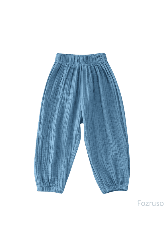 Loose Long Pants for Girls Toddler Pants Spring Summer Boys Girls Loose Bloomers Trousers Solid Color Fashion Sizes 12-18 Months