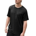 thumbnail image 1 of Fozruso Men's Back Shoulder Shirt Recovery Can Tear Short Sleeve Full Open Side Button Dialysis Chemotherapy Clothing, 1 of 5