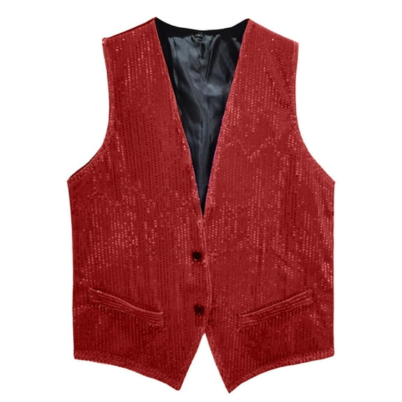 Fozruso Men's Suit Vest Slim Fit Business Wedding Sleeveless Tank