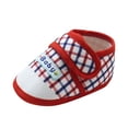 thumbnail image 1 of Fozruso Baby Boys Girls Soft Sole Prewalker Warm Casual Flats Shoes Sizes 2 Toddler(Red), 1 of 4