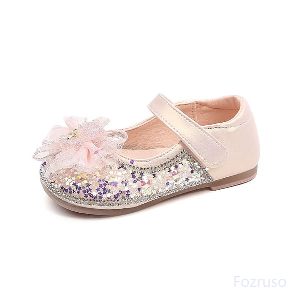 Fozruso Outdoor Girls Sandals For Ages 2 7 Soft Bottom Shoes Ideal For Dresses All Season Comfortable Footwear With Sparkly Design,Sizes 7 Little Kid 2-2.5 Years(Pink)
