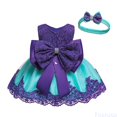 thumbnail image 1 of Fozruso Princess Casual Dress Elegant Lace Dress For Baby Girls Summer Party Tutu Gown With Color Design Sizes 2-3 Years, 1 of 4