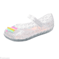 thumbnail image 1 of Fozruso Princess Shoes Girls Sandals Jelly Mary Jane Dance Party Shoes For Kids Toddler,Girls Soft Plush Slippers Sizes 12.5 Little Kid(6-7 Years), 1 of 6