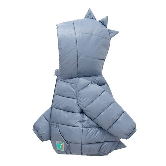 Fozruso School Jackets Boys 18-24 Months,Toddler Kids Baby Boys Girls Winter Warm Solid Dinosaur Padded Coats Outerwear Hooded Jacket Outwear Multicolor