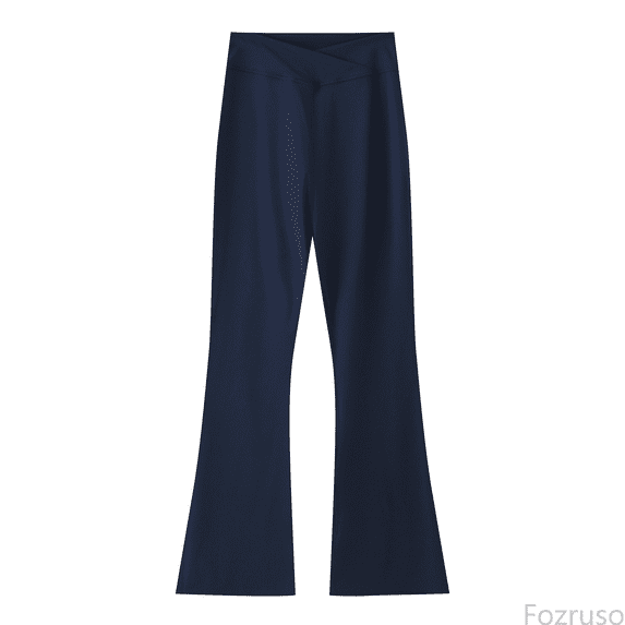 Fozruso School Uniform Pants for Girls Girl's Leggings High Waisted Flare Pants Yoga Bootcut Pants Solid Color Full Length Bell Bottoms Sizes 4-5 Years