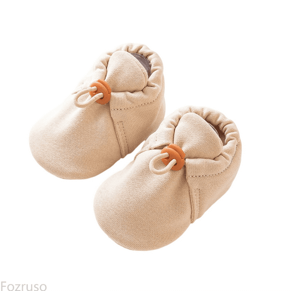 Fozruso Soft Sole Baby First Non Slip Booties For Toddlers With Adjustable Straps And Cute Cartoon Designs For Early Walking Stages,Warm Winter House Slippers Sizes 10 Little Kid(0-2 Years)